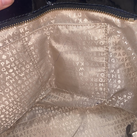 Authentic kate spade Harmony Metro Patent Leather Perferated Purse Tote- SALE! - Picture 7 of 15